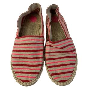 Tory Burch Striped Espadrilles Flats Women’s Size 10.5